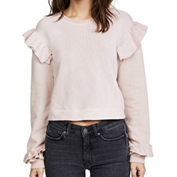 loveshackfancy ruffle sweatshirt
